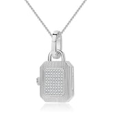 Smiley Silver Energy Locket Necklace